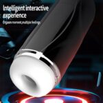 Lovesvibe 10 Sucking Vibrations Male Masturbator Sex Toys for Men with Realistic 3D Texture Tongue Licking Male Stroker