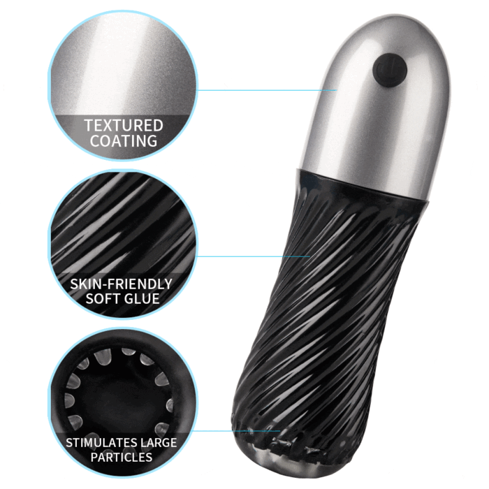 Lovesvibe 10 Vibration Sucking Modes Male Masturbator with 3D Textured Touch Spiral Adult Male Pussy Sex Toys