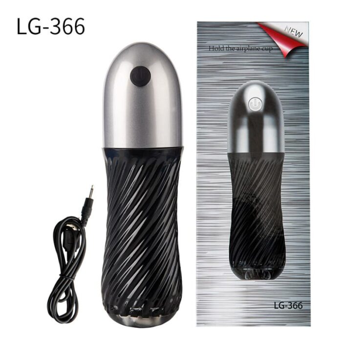 Lovesvibe 10 Vibration Sucking Modes Male Masturbator with 3D Textured Touch Spiral Adult Male Pussy Sex Toys