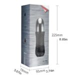 Lovesvibe 10 Vibration Sucking Modes Male Masturbator with 3D Textured Touch Spiral Adult Male Pussy Sex Toys