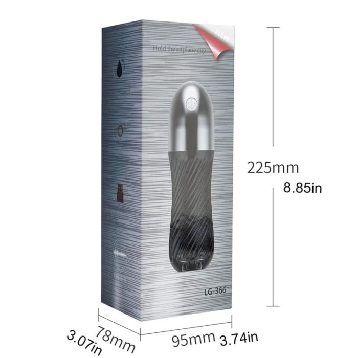 Lovesvibe 10 Vibration Sucking Modes Male Masturbator with 3D Textured Touch Spiral Adult Male Pussy Sex Toys