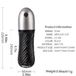 Lovesvibe 10 Vibration Sucking Modes Male Masturbator with 3D Textured Touch Spiral Adult Male Pussy Sex Toys