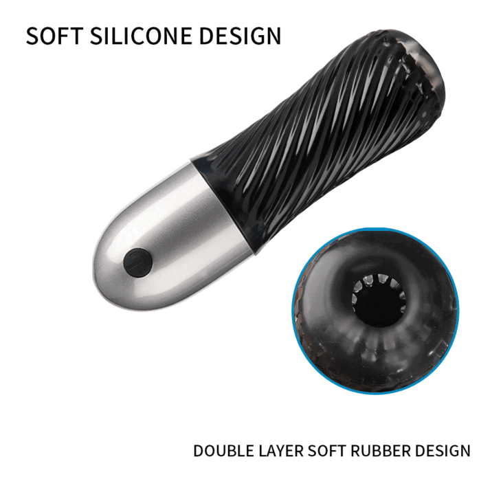 Lovesvibe 10 Vibration Sucking Modes Male Masturbator with 3D Textured Touch Spiral Adult Male Pussy Sex Toys