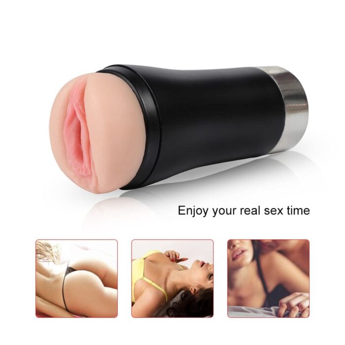 Lovesvibe 10 Vibrations Male Masturbator Pocket Pussy with Real Girl Sexy Voice 3D Textured Blowjob Sex Toy