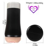 Lovesvibe 10 Vibrations Male Masturbator Pocket Pussy with Real Girl Sexy Voice 3D Textured Blowjob Sex Toy