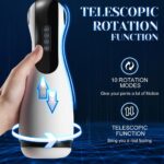 Lovesvibe 3 in 1 Male Masturbators Cup with 10 Vibration 3 Sucking 3D Realistic Textured One-Click Climax Adult Sex Toys