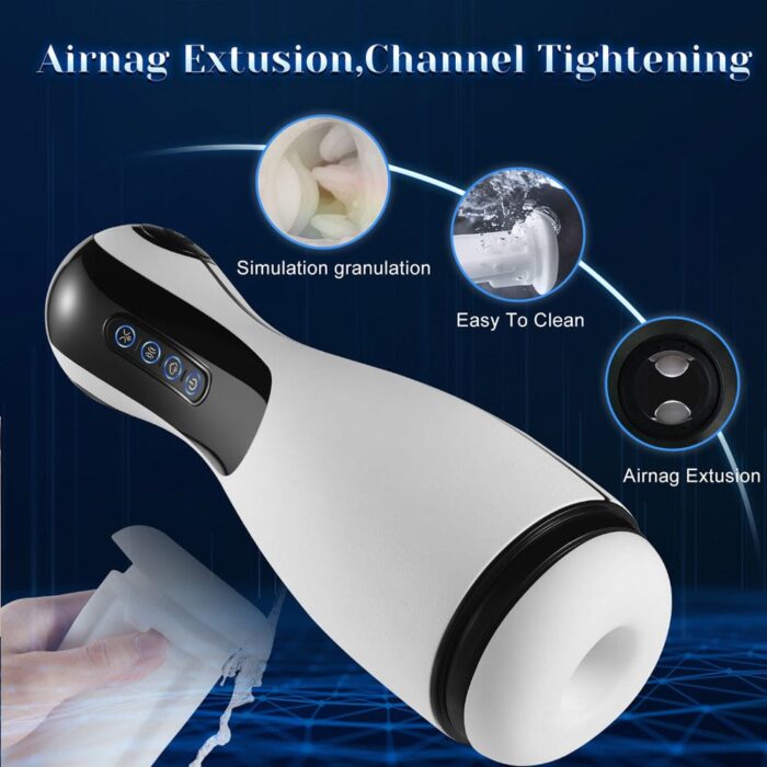 Lovesvibe 3 in 1 Male Masturbators Cup with 10 Vibration 3 Sucking 3D Realistic Textured One-Click Climax Adult Sex Toys