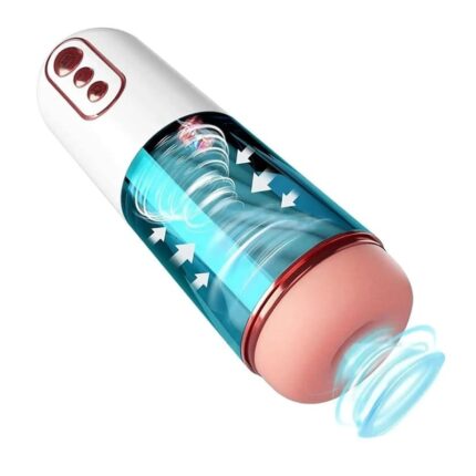 Lovesvibe 7 Vibration & Sucking Electric Male Masturbator Soft TPE Channel Voice Penis Pump Pocket Pussy Male Sex Toys