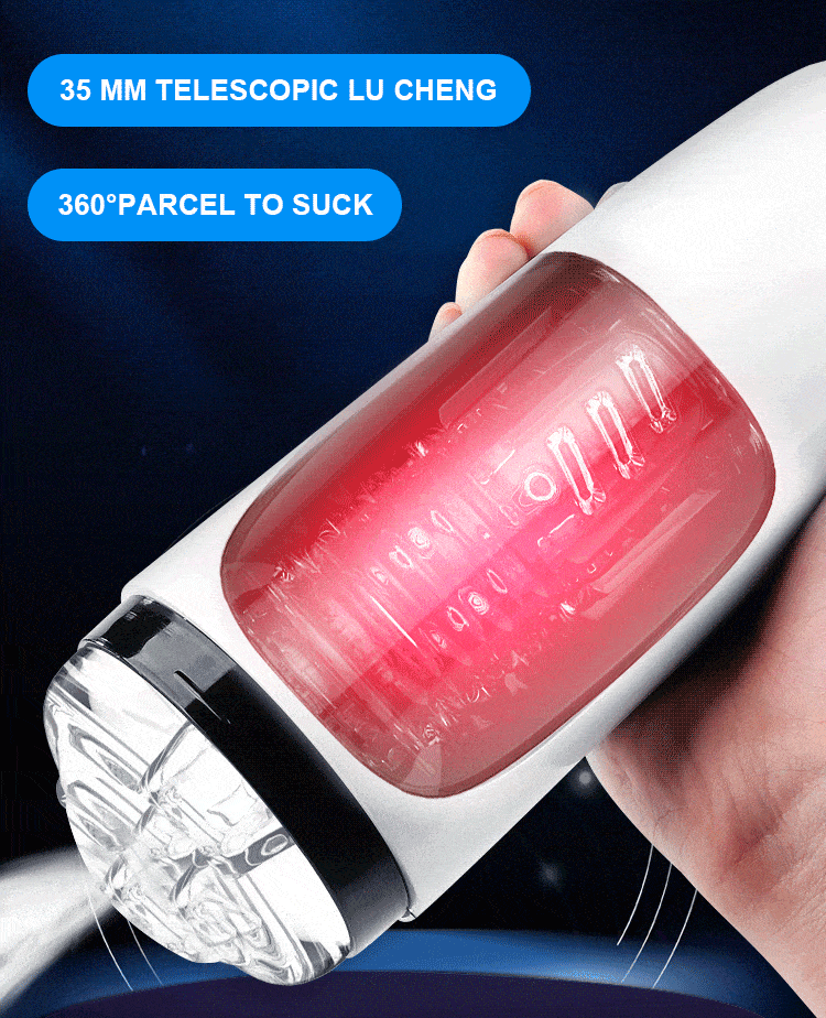 Lovesvibe Automatic 360° Wrapped Deep Throat Masturbator Sex Toys for Men with 7 Vibration Sucking Voice Electric Stroker
