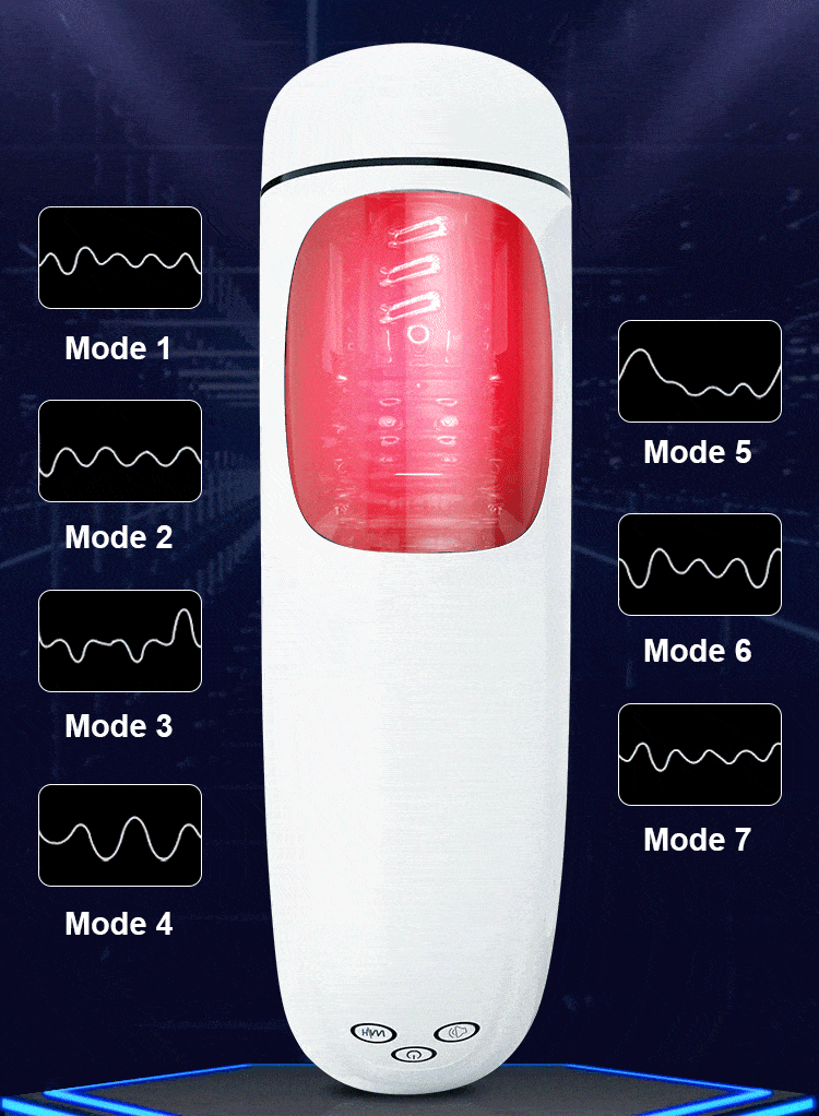 Lovesvibe Automatic 360° Wrapped Deep Throat Masturbator Sex Toys for Men with 7 Vibration Sucking Voice Electric Stroker