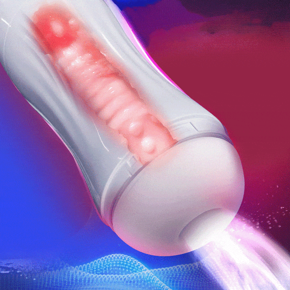 Lovesvibe Automatic Male Masturbator with 10 Vibrating Sucking Realistic Vagina Vacuum Voice Sex Toys for Men