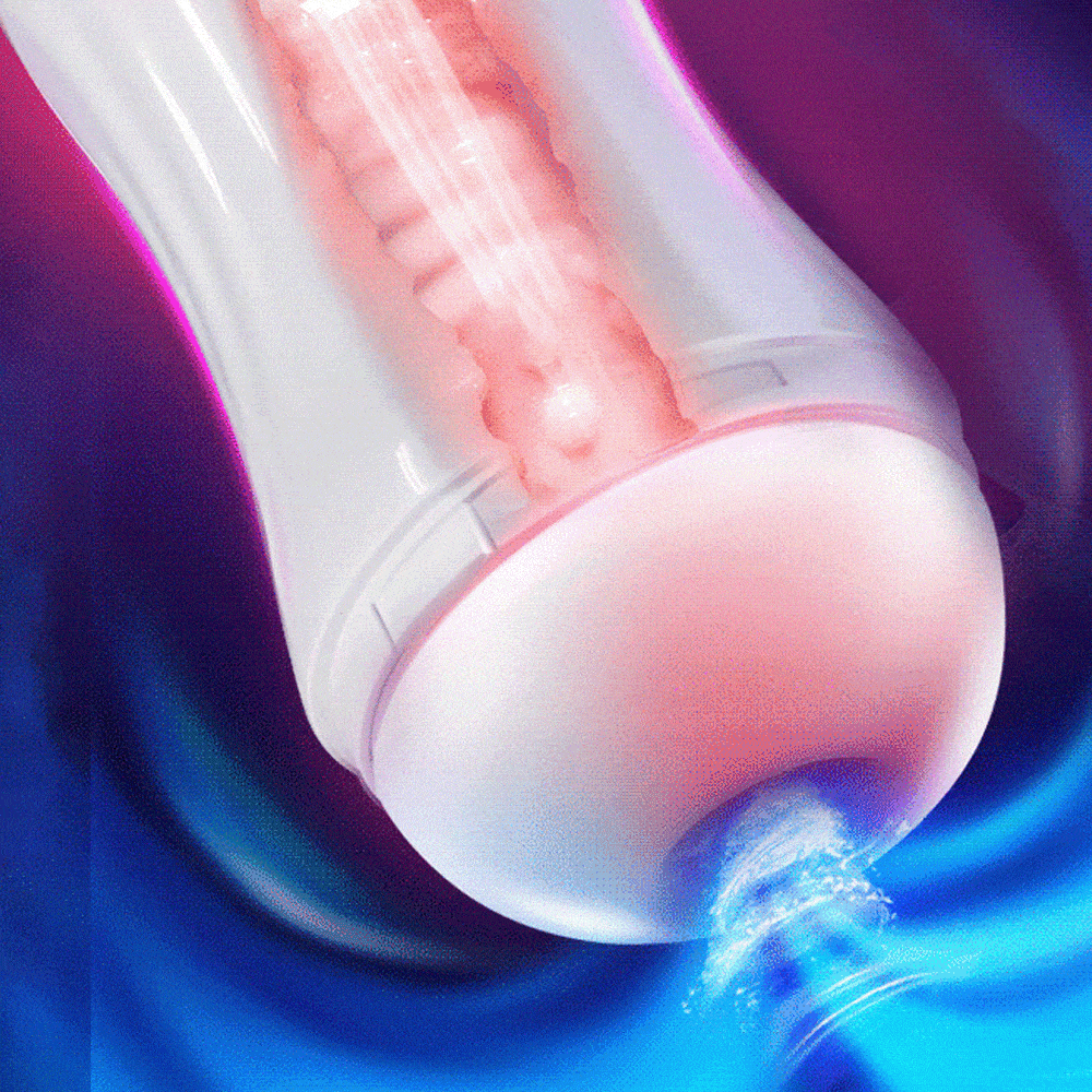 Lovesvibe Automatic Male Masturbator with 10 Vibrating Sucking Realistic Vagina Vacuum Voice Sex Toys for Men