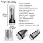 Lovesvibe Automatic Male Masturbator with 7-Frequency Thrusting Vibration Modes Voice Blowjob Toy Mens Sex Toy