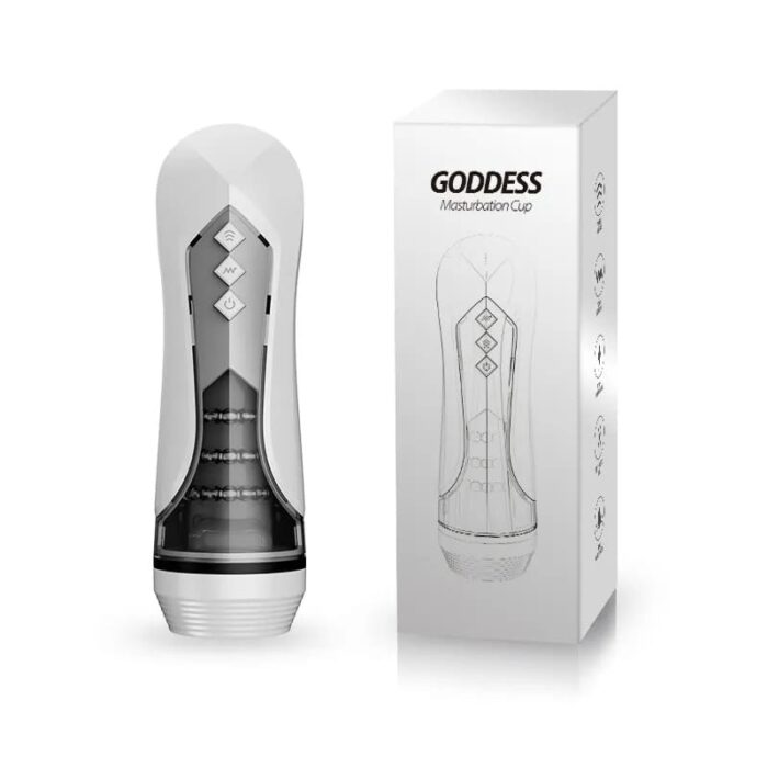 Lovesvibe Automatic Male Masturbator with 7-Frequency Thrusting Vibration Modes Voice Blowjob Toy Mens Sex Toy