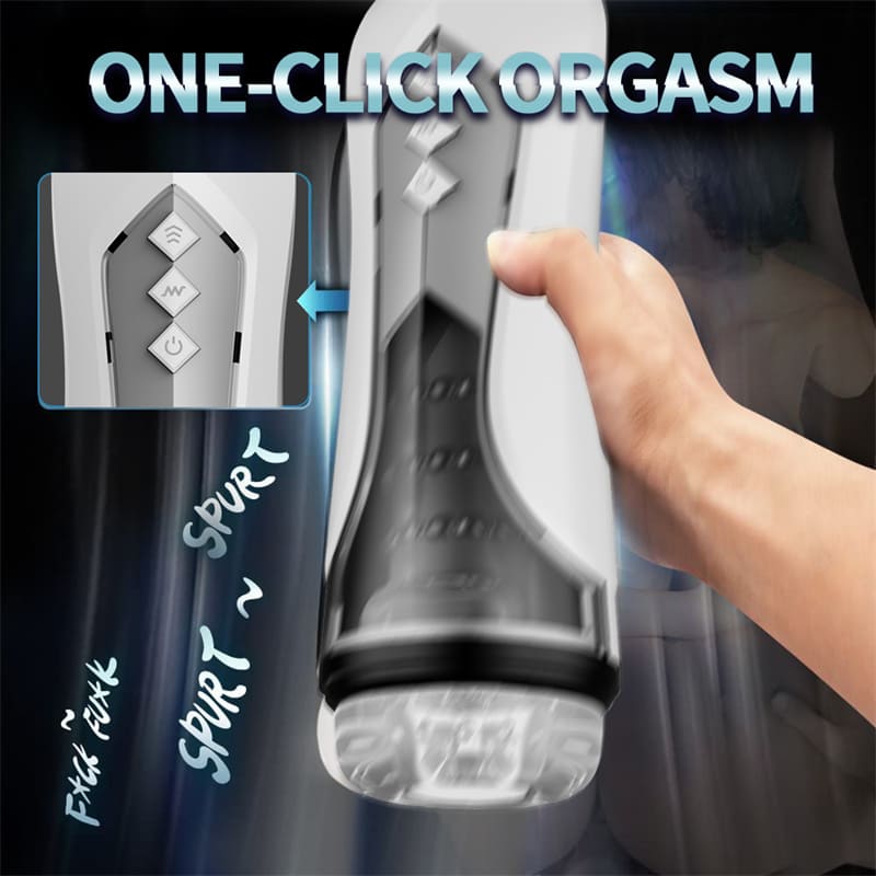 Lovesvibe Automatic Male Masturbator with 7-Frequency Thrusting Vibration Modes Voice Blowjob Toy Mens Sex Toy