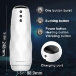 Lovesvibe Automatic Male Masturbators with 10 Vibration & 3 Suction 3D Realistic Vagina Heating Voice Pocket Pussy Male Stroker