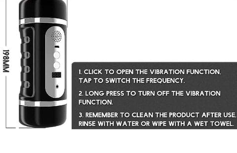 Lovesvibe Double Channel Automatic Male Masturbator with 6 Vibration & Sucking Modes Pocket Pussy 3D Male Stroker
