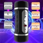 Lovesvibe Double Channel Automatic Male Masturbator with 6 Vibration & Sucking Modes Pocket Pussy 3D Male Stroker