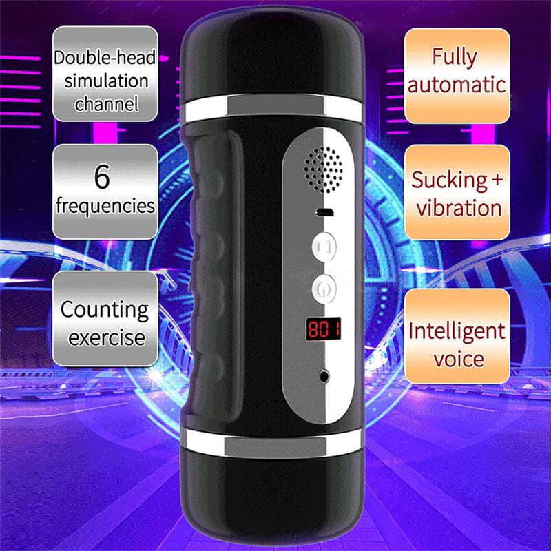 Lovesvibe Double Channel Automatic Male Masturbator with 6 Vibration & Sucking Modes Pocket Pussy 3D Male Stroker-4 Lovesvibe Double Channel Automatic Male Masturbator with 6 Vibration & Sucking Modes Pocket Pussy 3D Male Stroker