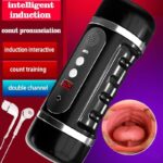 Lovesvibe Double Channel Automatic Male Masturbator with 6 Vibration & Sucking Modes Pocket Pussy 3D Male Stroker