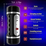 Lovesvibe Double Channel Automatic Male Masturbator with 6 Vibration & Sucking Modes Pocket Pussy 3D Male Stroker