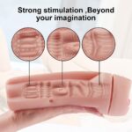 Lovesvibe Flashlight Male Masturbator Pocket Pussy with Realistic 3D Texture Manual Blowjob Sex Toy