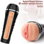 Lovesvibe Fleshlight Male Masturbators Cup Realistic 3D Textured Pocket Vagina Pussy Adult Sex Toy