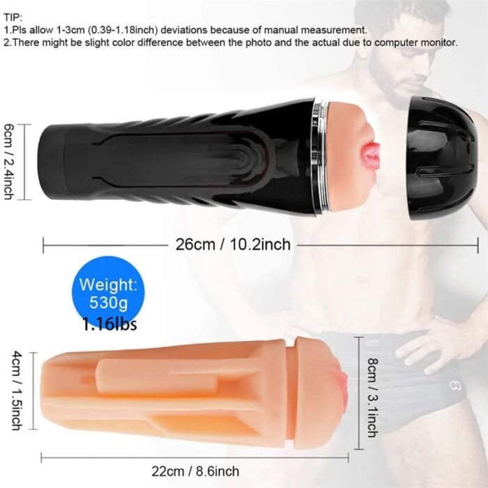 Lovesvibe Fleshlight Male Masturbators Cup Realistic 3D Textured Pocket Vagina Pussy Adult Sex Toy