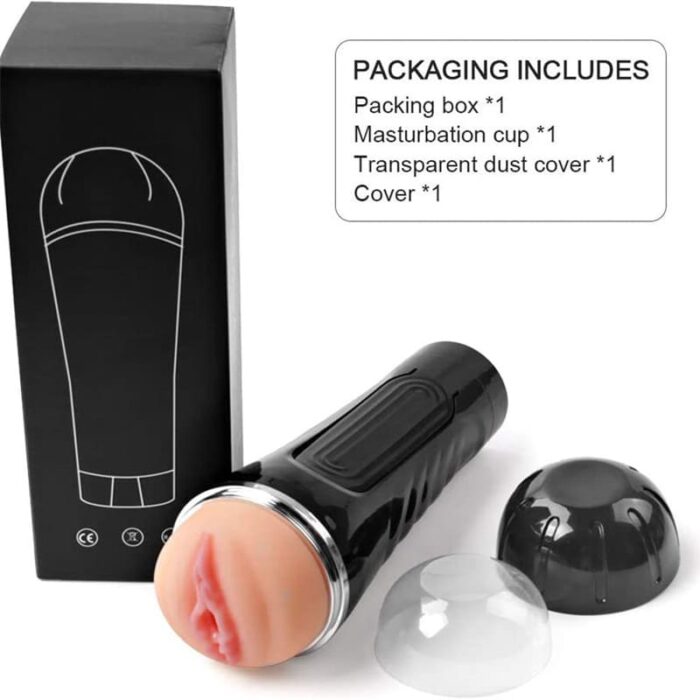 Lovesvibe Fleshlight Male Masturbators Cup Realistic 3D Textured Pocket Vagina Pussy Adult Sex Toy