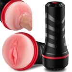 Lovesvibe Fleshlight masturbator Portable Manual Sucking Pocket Pussy Super Soft channel Blowjob Toy