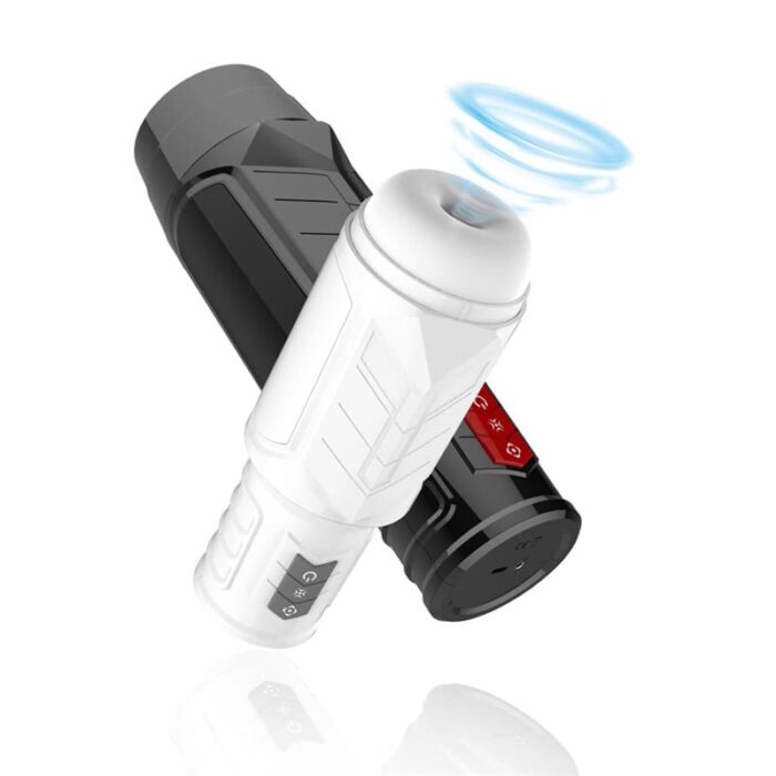 Lovesvibe Fully Automatic Male Masturbator with 10 Thrusting 10 Speeds & 3 Massage Rings Blowjob Male Stroker