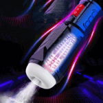 Lovesvibe Fully Automatic Male Masturbator with 10 Thrusting 10 Speeds & 3 Massage Rings Blowjob Male Stroker