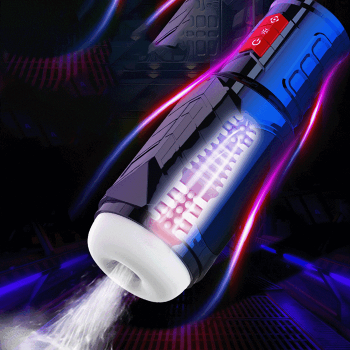 Lovesvibe Fully Automatic Male Masturbator with 10 Thrusting 10 Speeds & 3 Massage Rings Blowjob Male Stroker