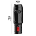 Lovesvibe Fully Automatic Male Masturbator with 10 Thrusting 10 Speeds & 3 Massage Rings Blowjob Male Stroker