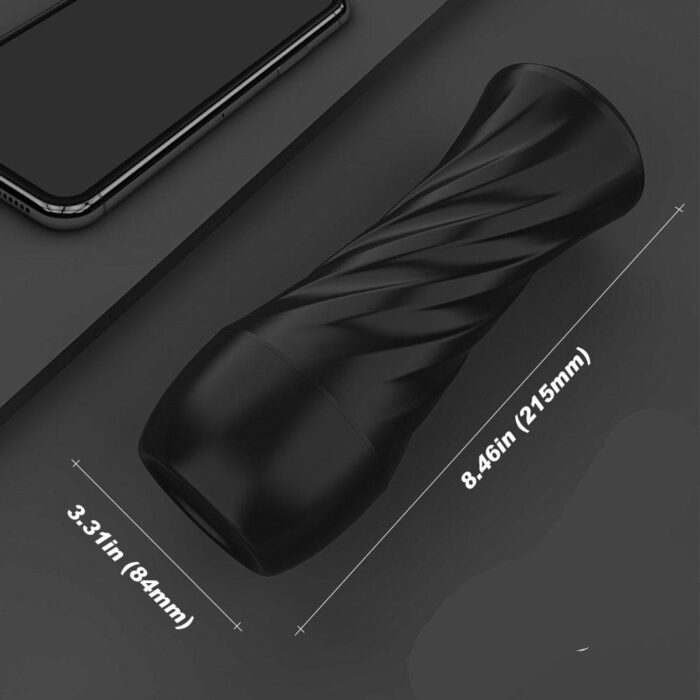 Lovesvibe Manual Sucking Extrusion Male Masturbator with 3D Realistic Texture Soft TPE Channel Pocket Pussy