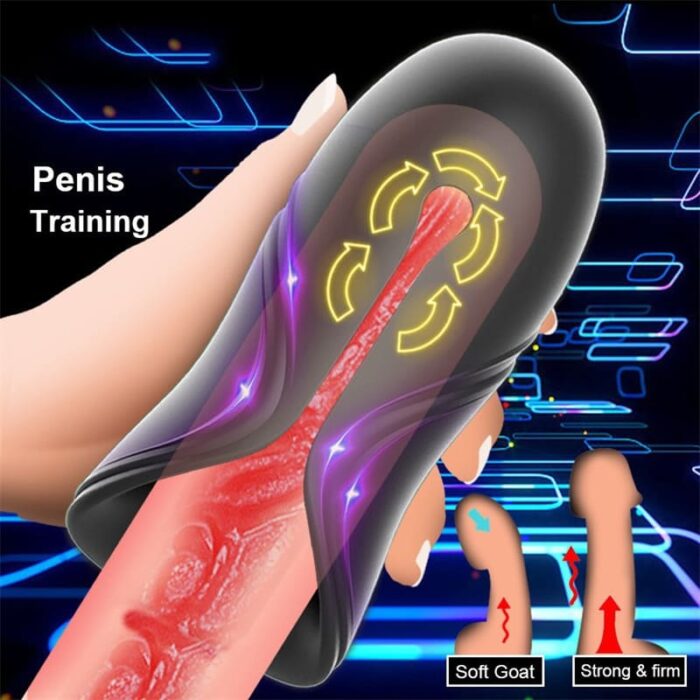 Lovesvibe Penis Trainer Sex Toys for Men with 10 Vibration Modes Male Masturbator for Penis Stimulation