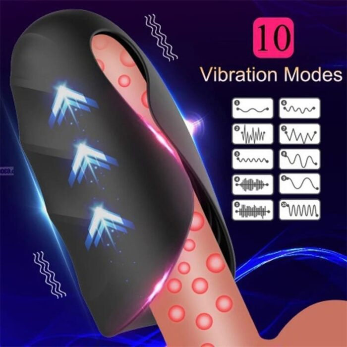 Lovesvibe Penis Trainer Sex Toys for Men with 10 Vibration Modes Male Masturbator for Penis Stimulation