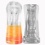 Lovesvibe Pocket Pussy Stroker Male Masturbators with Real 3D Textured Thread Air Clamp Manual Blowjob Mens Sex Toy