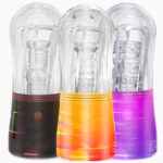 Lovesvibe Pocket Pussy Stroker Male Masturbators with Real 3D Textured Thread Air Clamp Manual Blowjob Mens Sex Toy