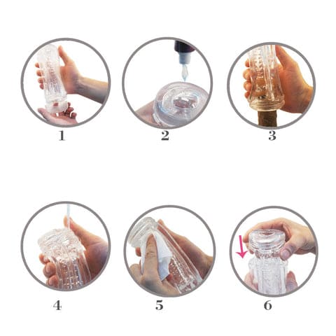 Lovesvibe Pocket Pussy Stroker Male Masturbators with Real 3D Textured Thread Air Clamp Manual Blowjob Mens Sex Toy
