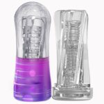 Lovesvibe Pocket Pussy Stroker Male Masturbators with Real 3D Textured Thread Air Clamp Manual Blowjob Mens Sex Toy