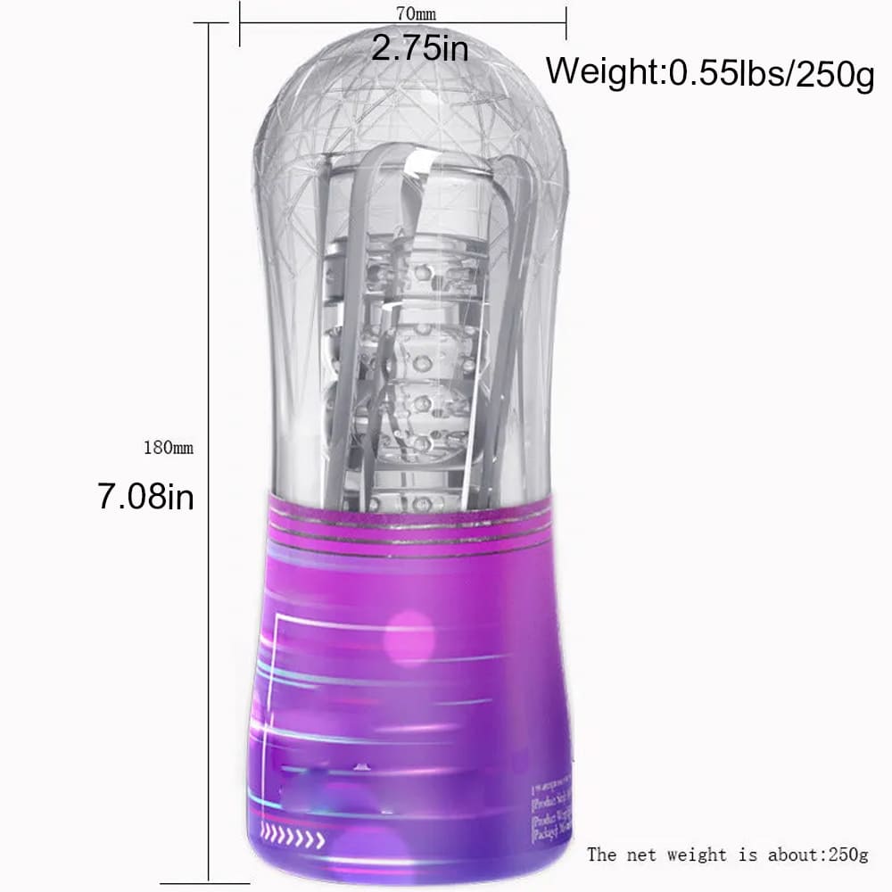 Lovesvibe Pocket Pussy Stroker Male Masturbators with Real 3D Textured Thread Air Clamp Manual Blowjob Mens Sex Toy