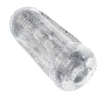 Lovesvibe Transparent Manual Male Masturbator Lifelike Textured Vagina Sucking Pocket Pussy Blowjob Stroker