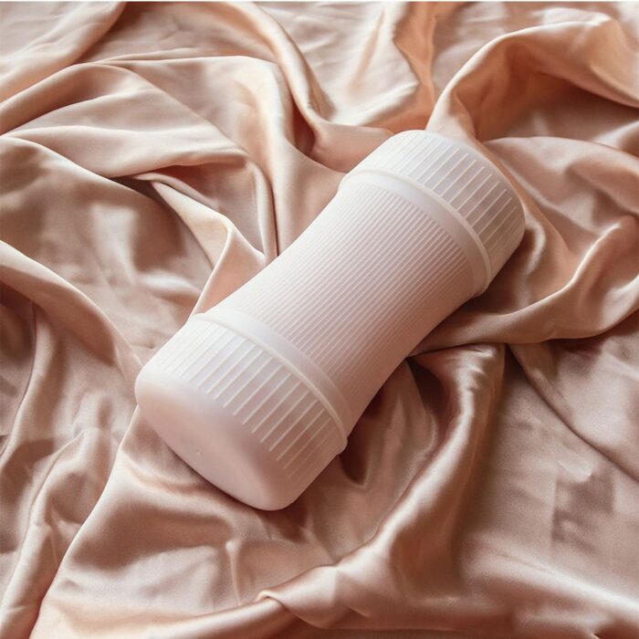 Men's Oral Sex Double Channel Male Masturbator Realistic 3D Textured Pocket Pussy Blowjob Simulator for Penis Training