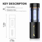 Omysky Automatic Male Masturbator with 6 Thrusting Rotation 5 Speed Modes Smart Voice Male Sex Toys with Suction Base