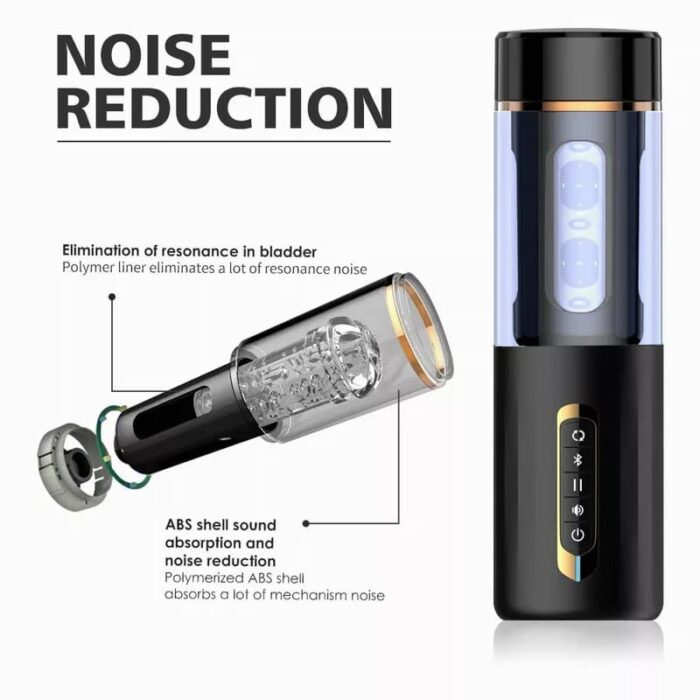 Omysky Automatic Male Masturbator with 6 Thrusting Rotation 5 Speed Modes Smart Voice Male Sex Toys with Suction Base