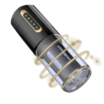 Omysky Automatic Male Masturbator with 6 Thrusting Rotation 5 Speed Modes Smart Voice Male Sex Toys with Suction Base