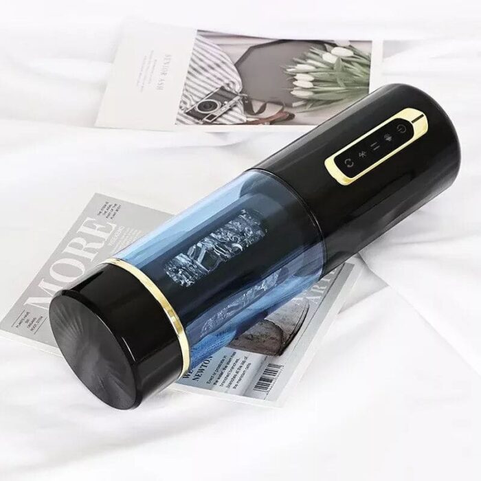 Omysky Automatic Male Masturbator with 6 Thrusting Rotation 5 Speed Modes Smart Voice Male Sex Toys with Suction Base