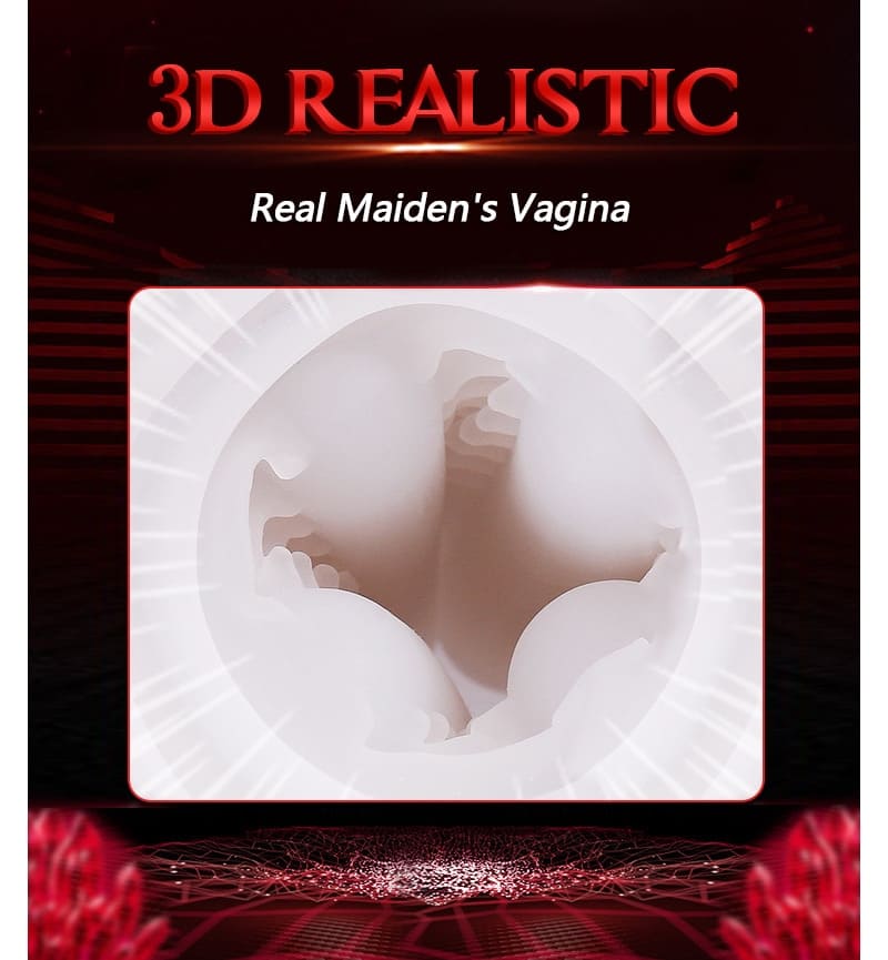 Rends Automatic Male Masturbator with 6 Telescopic Modes Soft TPE Textured Penis Sleeves Voice Heating Male Stroker