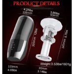 Rends Automatic Male Masturbator with 6 Telescopic Modes Soft TPE Textured Penis Sleeves Voice Heating Male Stroker